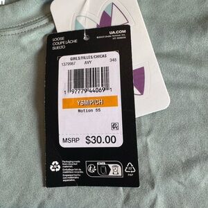 Kid’s Under Armour Motion SS Tee in Soft Green